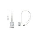 Thumbnail 7 - small-round-diamond-studs-lever-back-earring-in-white-gold-FD-EAR9225RO-0.50CT-NL-WG