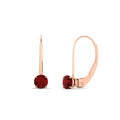 Thumbnail 68 - small-round-ruby-studs-lever-back-earring-in-rose-gold-FD-EAR9225ROGRUDR-0.50CT-NL-RG