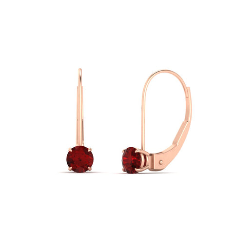 small-round-ruby-studs-lever-back-earring-in-rose-gold-FD-EAR9225ROGRUDR-0.50CT-NL-RG