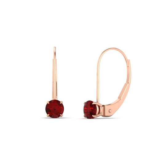 small-round-ruby-studs-lever-back-earring-in-rose-gold-FD-EAR9225ROGRUDR-0.50CT-NL-RG