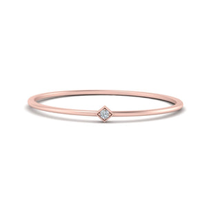 Small Single Stone Stack Band