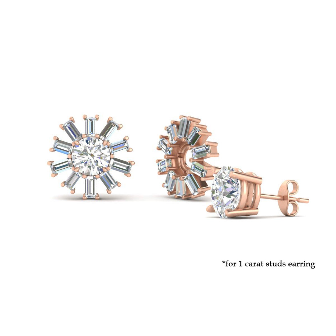 snowflake-shape-baguette-ear-jackets-for-1-carat-stud-in-rose-gold-fdear11508angle3-1.00ct-nl-rg-lg1