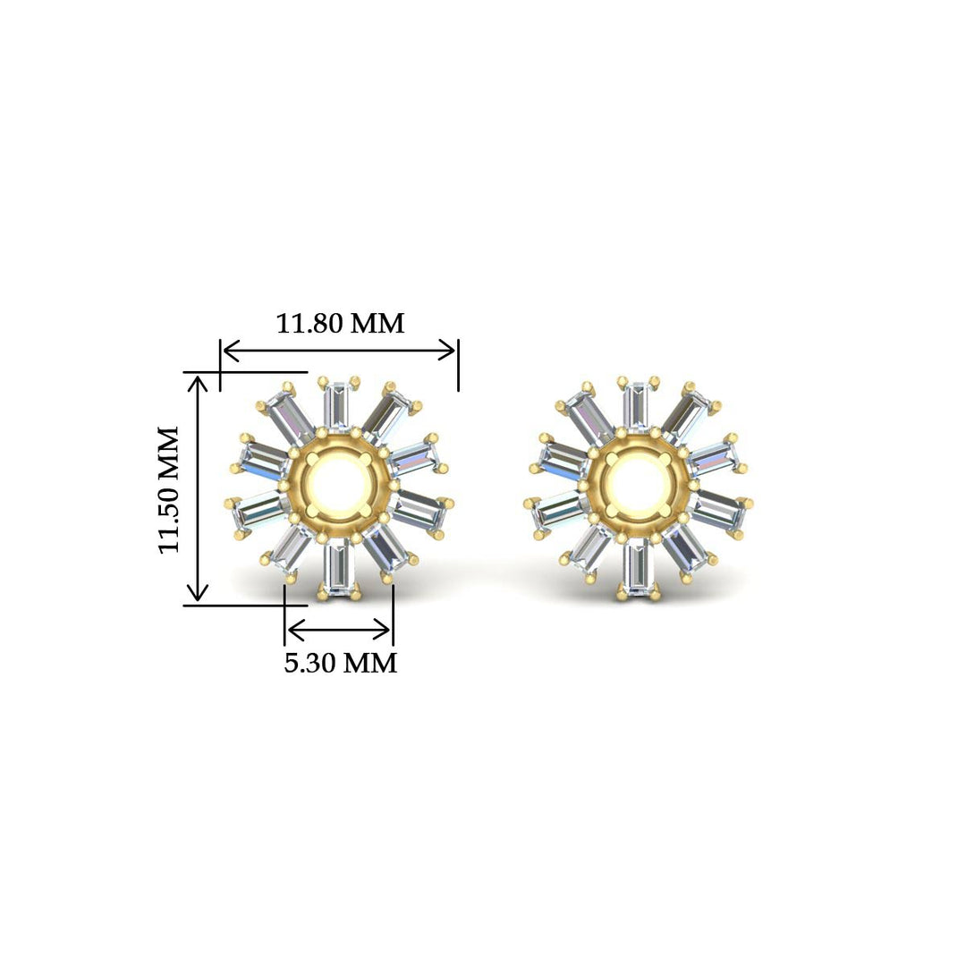 snowflake-shape-baguette-ear-jackets-for-1-carat-stud-in-yellow-gold-fdear11508angle2-1.00ct-nl-yg-hw
