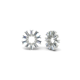 Snowflake Shape Baguette Ear Jackets