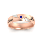 Load image into Gallery viewer, solitaire-2-tone-engraved-blue-sapphire-promise-ring-in-rose-gold-fdm9354gsablangle5-nl-rg