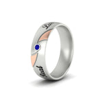 Load image into Gallery viewer, solitaire-2-tone-engraved-blue-sapphire-promise-ring-in-white-gold-fdm9354gsablangle2-nl-wg