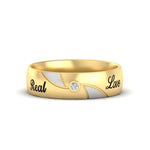 Load image into Gallery viewer, solitaire-2-tone-engraved-diamond-promise-ring-in-yellow-gold-fdm9354-nl-yg