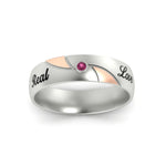 Load image into Gallery viewer, solitaire-2-tone-engraved-pink-sapphire-promise-ring-in-white-gold-fdm9354gsadrpiangle5-nl-wg