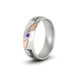 Load image into Gallery viewer, solitaire-2-tone-engraved-purple-amethyst-promise-ring-in-white-gold-fdm9354gvitoangle2-nl-wg