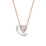 Load image into Gallery viewer, Solitaire Bezel Heart Shape Pendant
