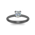 Thumbnail 15 - Asscher Cut Solitaire Knife Edge Engagement Ring