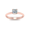 Load image into Gallery viewer, Asscher Cut Solitaire Knife Edge Engagement Ring