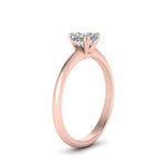 Load image into Gallery viewer, Cushion Cut Solitaire Knife Edge Engagement Ring

