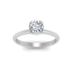 Load image into Gallery viewer, Cushion Cut Solitaire Knife Edge Engagement Ring