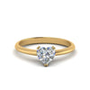 Load image into Gallery viewer, Heart Shaped Solitaire Knife Edge Engagement Ring
