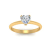Load image into Gallery viewer, Heart Shaped Solitaire Knife Edge Engagement Ring