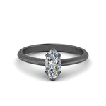 Load image into Gallery viewer, Marquise Cut Solitaire Knife Edge Engagement Ring

