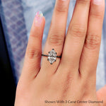 Load image into Gallery viewer, Marquise Cut Solitaire Knife Edge Engagement Ring
