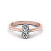 Load image into Gallery viewer, Marquise Cut Solitaire Knife Edge Engagement Ring