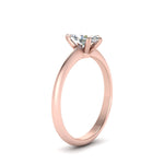 Load image into Gallery viewer, Marquise Cut Solitaire Knife Edge Engagement Ring
