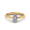 Load image into Gallery viewer, Marquise Cut Solitaire Knife Edge Engagement Ring