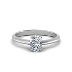 Load image into Gallery viewer, Solitaire Knife Edge Engagement Ring
