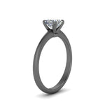 Load image into Gallery viewer, Princess Cut Solitaire Knife Edge Engagement Ring
