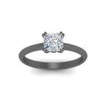 Load image into Gallery viewer, Princess Cut Solitaire Knife Edge Engagement Ring
