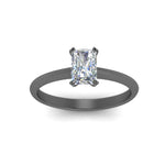 Load image into Gallery viewer, Radiant Cut Solitaire Knife Edge Engagement Ring
