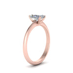 Load image into Gallery viewer, Radiant Cut Solitaire Knife Edge Engagement Ring
