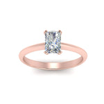 Load image into Gallery viewer, Radiant Cut Solitaire Knife Edge Engagement Ring
