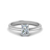 Load image into Gallery viewer, Radiant Cut Solitaire Knife Edge Engagement Ring