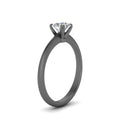 Thumbnail 16 - Round Cut Solitaire Knife Edge Engagement Ring