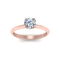 Thumbnail 7 - Round Cut Solitaire Knife Edge Engagement Ring