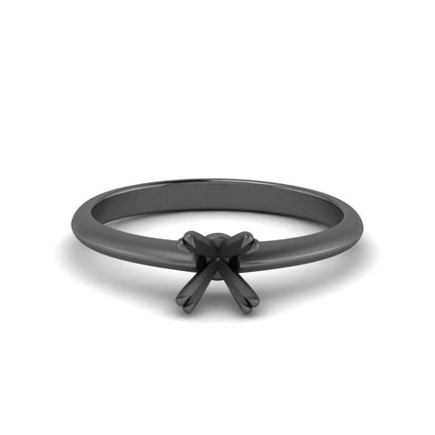 Semi Mount Solitaire Knife Edge Engagement Ring