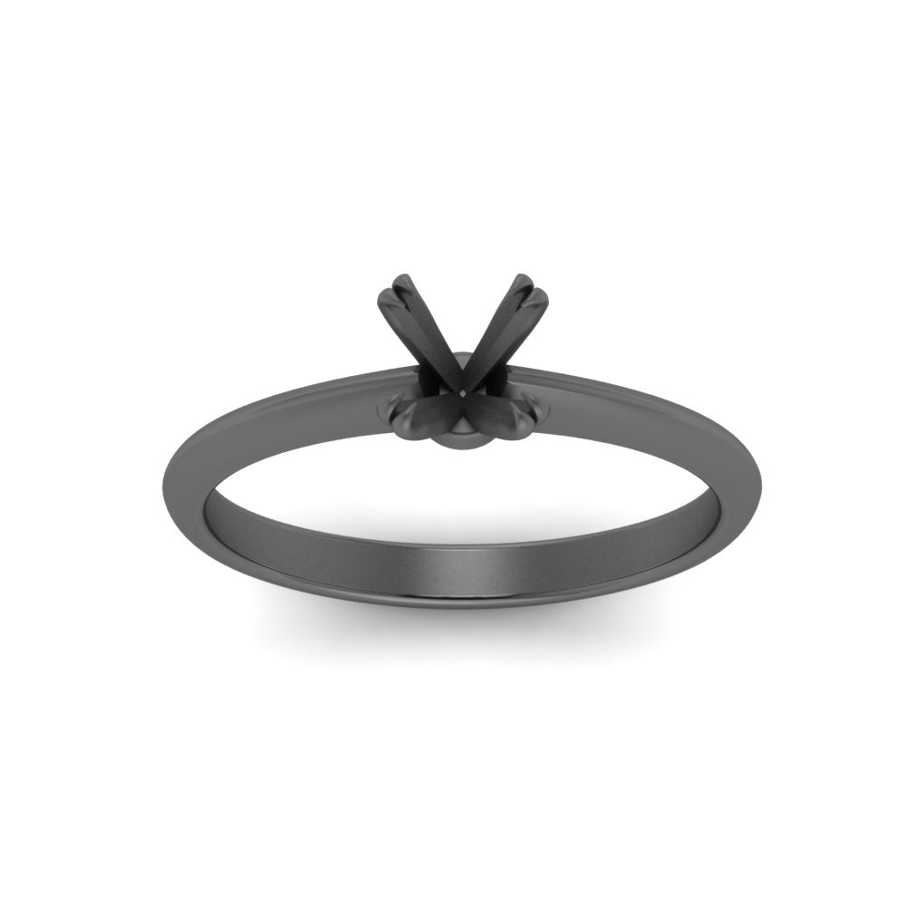 Semi Mount Solitaire Knife Edge Engagement Ring