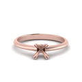 Thumbnail 4 - Semi Mount Solitaire Knife Edge Engagement Ring