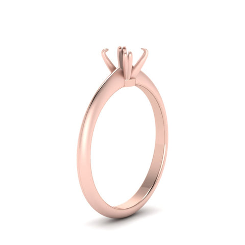 Semi Mount Solitaire Knife Edge Engagement Ring