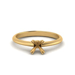 Load image into Gallery viewer, Semi Mount Solitaire Knife Edge Engagement Ring
