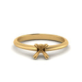 Thumbnail 7 - Semi Mount Solitaire Knife Edge Engagement Ring