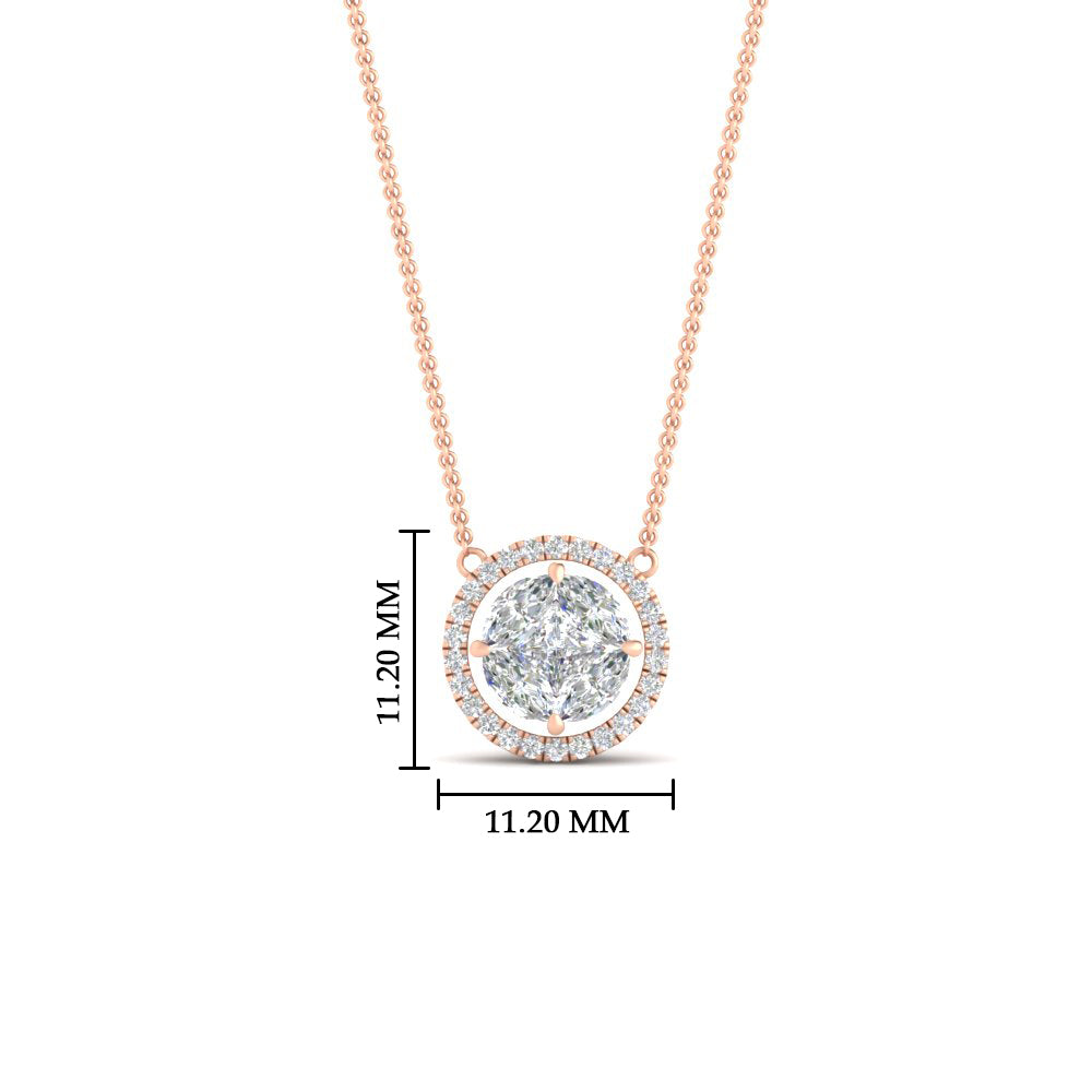 solitaire-looking-halo-diamond-necklace-in-FDPD11318-NL-RG