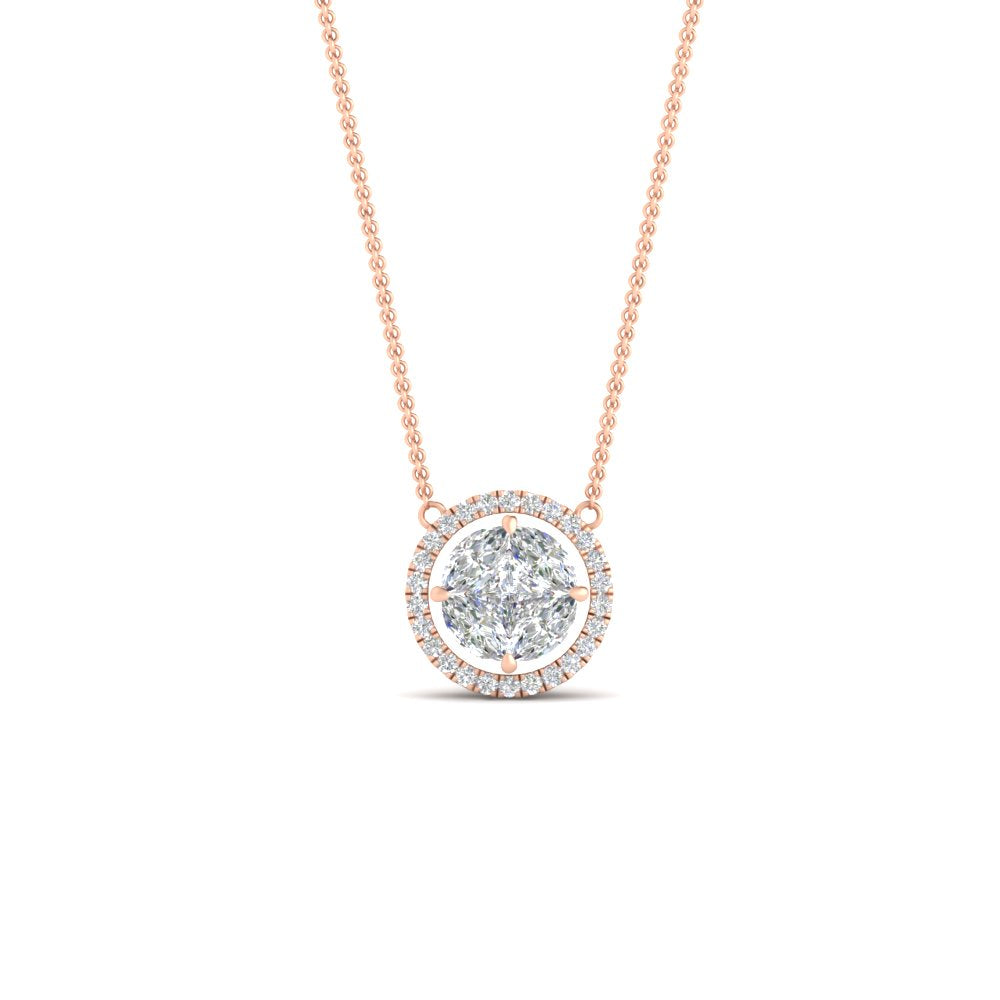solitaire-looking-halo-diamond-necklace-in-FDPD11318-NL-RG