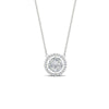 Load image into Gallery viewer, solitaire-looking-halo-diamond-necklace-in-FDPD11318-NL-WG
