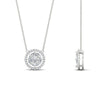 Load image into Gallery viewer, solitaire-looking-halo-diamond-necklace-in-FDPD11318-NL-WG