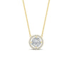 Load image into Gallery viewer, solitaire-looking-halo-diamond-necklace-in-FDPD11318-NL-YG