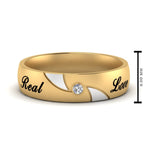 Load image into Gallery viewer, solitaire-mens-two-tone-wedding-band-ring-in-yellow-gold-fdm9354b-nl-yg-eg
