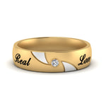 Load image into Gallery viewer, solitaire-mens-two-tone-wedding-band-ring-in-yellow-gold-fdm9354b-nl-yg-eg
