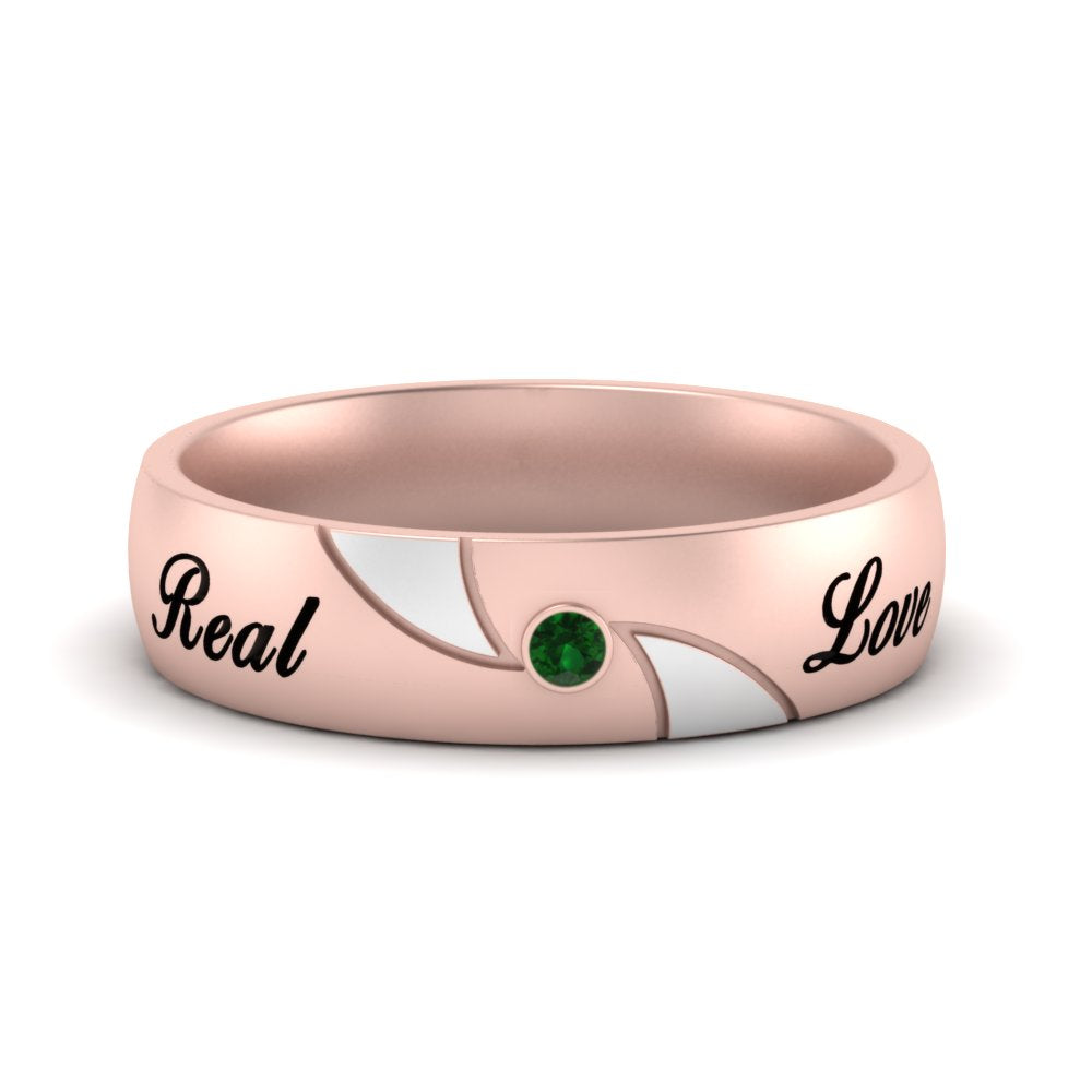 solitaire-mens-two-tone-wedding-band-ring-with-emerald-in-rose-gold-fdm9354bgemgr-nl-rg-eg