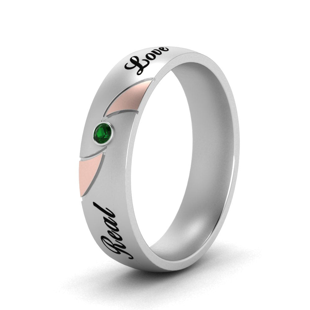 solitaire-mens-two-tone-wedding-band-ring-with-emerald-in-white-gold-fdm9354bgemgr-nl-wg-eg