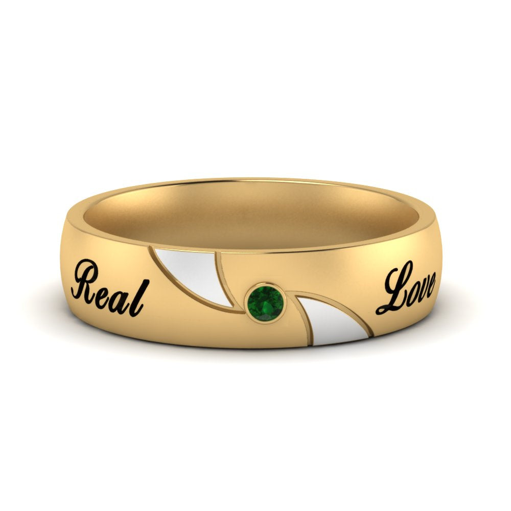 solitaire-mens-two-tone-wedding-band-ring-with-emerald-in-yellow-gold-fdm9354bgemgr-nl-yg-eg